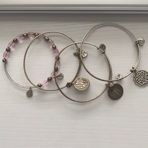 Alex and ani bracelets set of 4